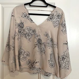 Blouse with tie up back